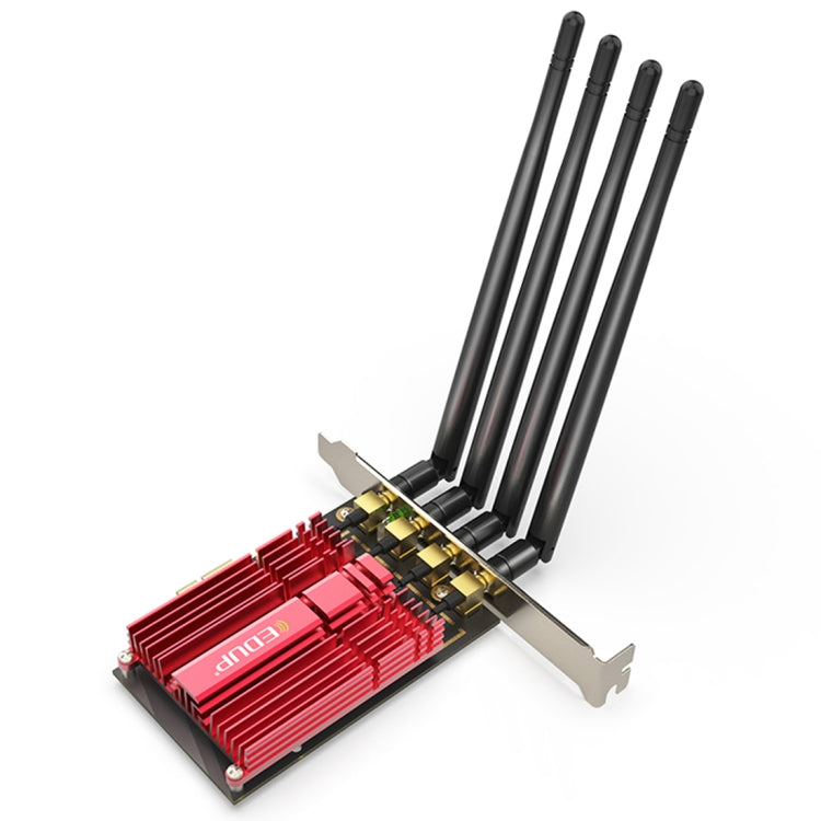 Card mạng ngoài EDUP 9633-800 PCI-Express băng tần kép 2.4GHz & 5GHz AC1900Mbps 4 ăng-ten, AC1900Mbps