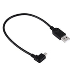 Cáp dữ liệu / sạc Mini USB góc 90 độ bên trái, dài 28cm, Mini USB góc trái