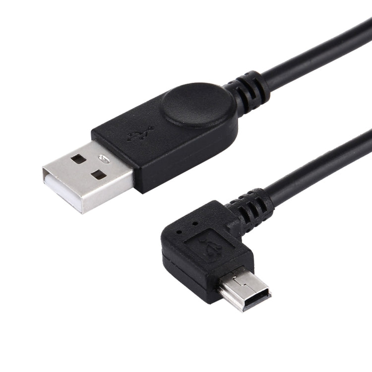 Cáp dữ liệu / sạc Mini USB góc 90 độ bên trái, dài 28cm, Mini USB góc trái