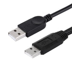 Cáp 2 trong 1 USB 2.0 đực sang 2 USB đực cho máy tính / laptop, dài 50cm, USB 2.0 AM sang 2 USB 2.0 AM