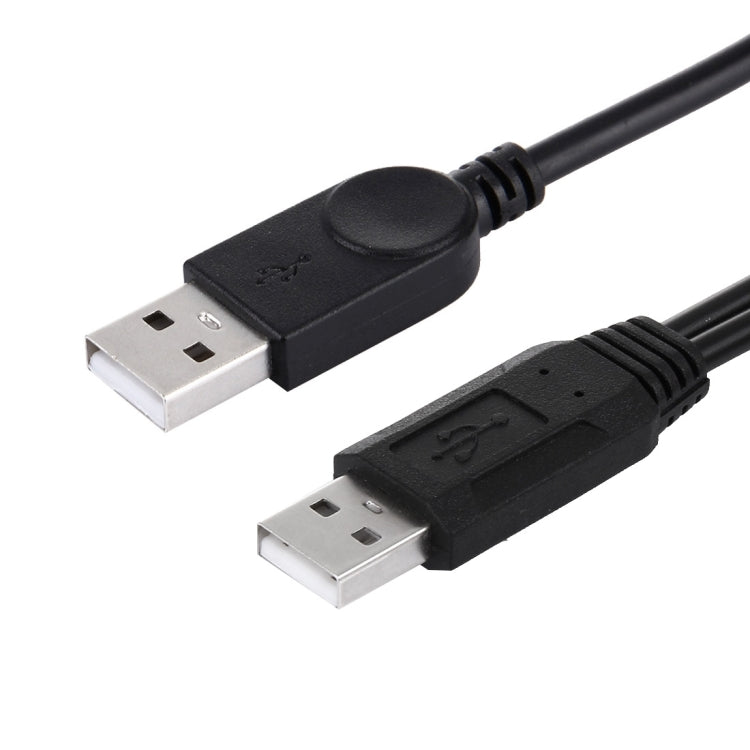 Cáp 2 trong 1 USB 2.0 đực sang 2 USB đực cho máy tính / laptop, dài 50cm, USB 2.0 AM sang 2 USB 2.0 AM