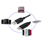 Cáp 2 trong 1 USB 2.0 đực sang 2 USB đực cho máy tính / laptop, dài 50cm, USB 2.0 AM sang 2 USB 2.0 AM