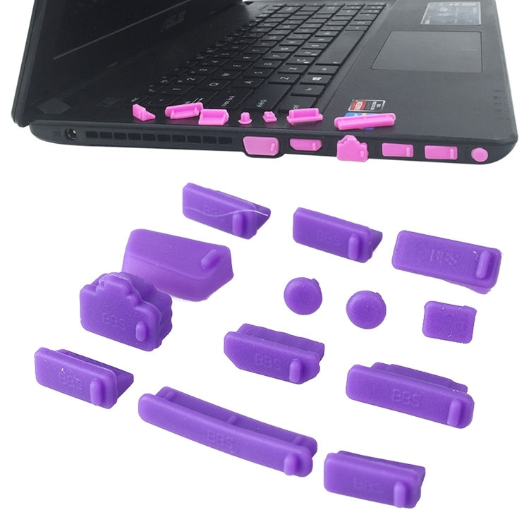 Bộ 13 nút bịt bụi silicone đa năng cho Laptop