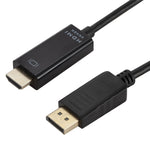 Cáp chuyển đổi 4K x 2K DP sang HDMI, chiều dài cáp: 1.8m, 4K x 2K DP sang HDMI màu đen, 4K x 2K DP sang HDMI màu trắng