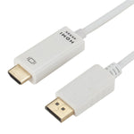 Cáp chuyển đổi 4K x 2K DP sang HDMI, chiều dài cáp: 1.8m, 4K x 2K DP sang HDMI màu đen, 4K x 2K DP sang HDMI màu trắng