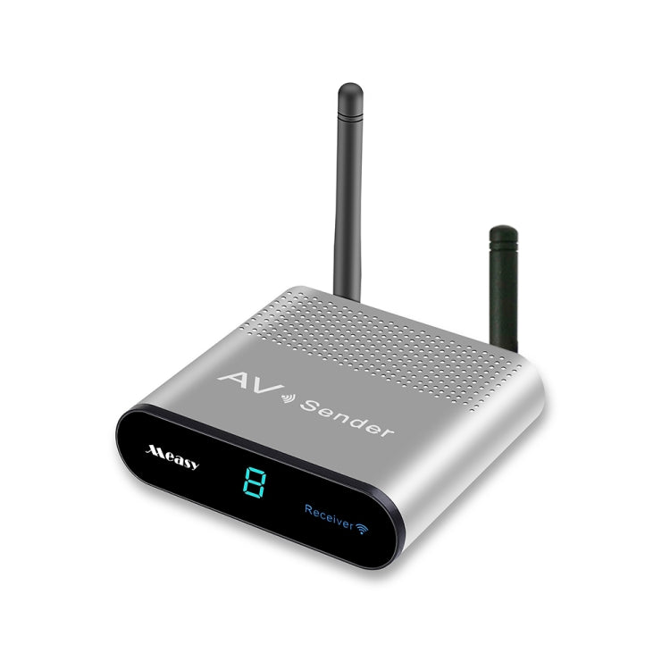 Bộ phát và thu âm thanh / video không dây Measy AV240 2.4GHz với chức năng trả tín hiệu hồng ngoại, Khoảng cách truyền: 400m, AV240 Bạc