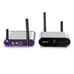 Bộ phát và thu âm thanh / video không dây Measy AV240 2.4GHz với chức năng trả tín hiệu hồng ngoại, Khoảng cách truyền: 400m, AV240 Bạc