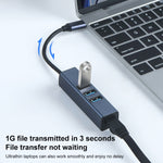 Bộ chuyển đổi HUB 4 trong 1 RDS 6307-4 USB-C / Type-C sang USB3.0 + 3 cổng USB2.0, 6307-4