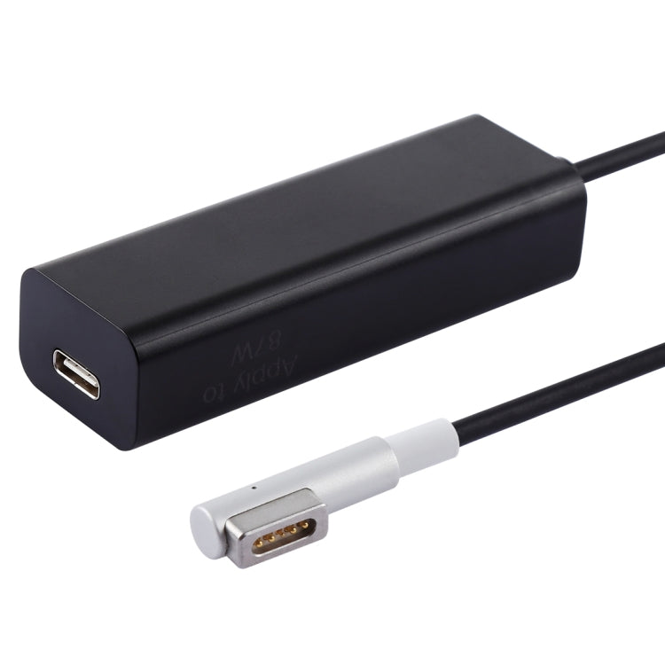 Bộ chuyển đổi sạc AnyWatt 85W USB-C / Type-C cái sang MagSafe 1 đực 5 chân hình chữ L cho MacBook, 85W màu đen, 85W màu trắng