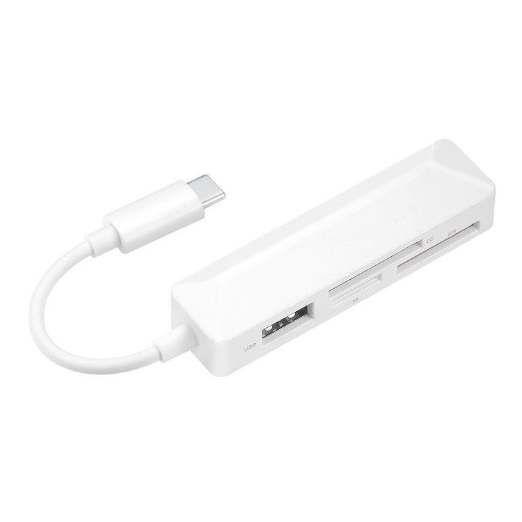 Đầu đọc thẻ đa năng 4 trong 1 MS + SD + TF + USB2.0 cho thiết bị Type-C, Type-C