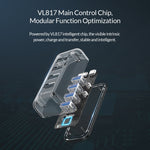 ORICO F4U HUB để bàn 4 cổng USB 3.0 tốc độ 5Gbps với đèn LED xanh, 4 cổng