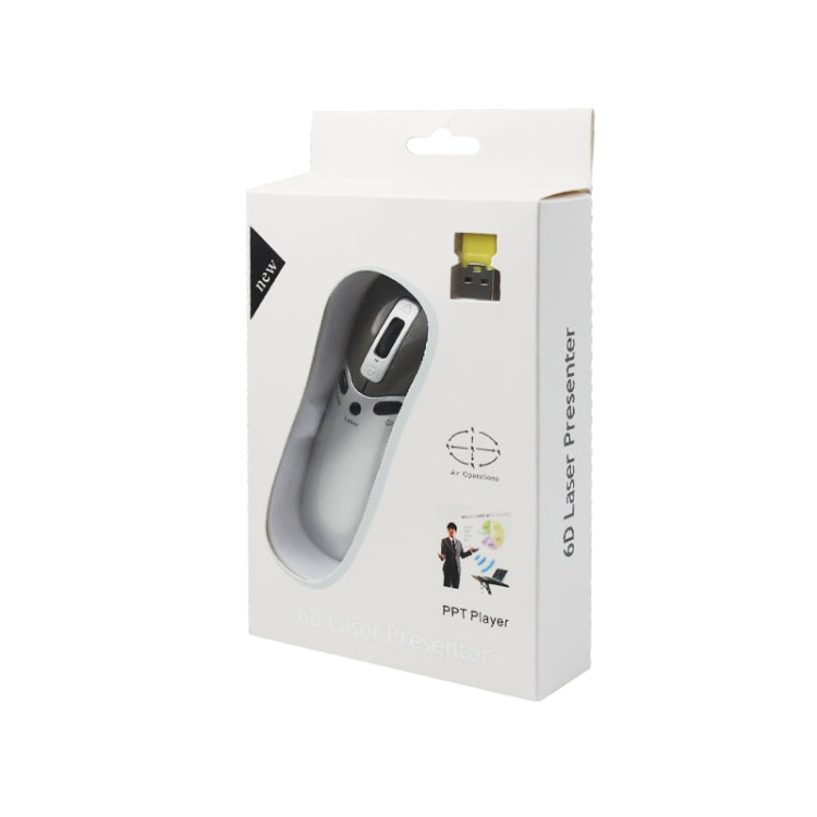 PR-05 Chuột bay không dây 2.4G 6D con quay hồi chuyển, bút trình chiếu laser cho PC / Laptop dạy học hội nghị thuyết trình