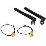 Ăng-ten gập 2.4G với tín hiệu IPX 5dBi, ăng-ten kép 5dBi