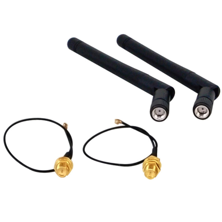 Ăng-ten gập 2.4G với tín hiệu IPX 5dBi, ăng-ten kép 5dBi