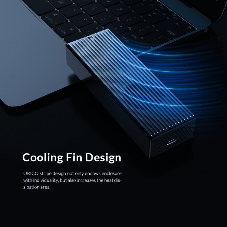 ORICO M2PVC3-G20-GY-BP Vỏ ổ cứng M.2 NVMe USB3.2 20Gbps, M2PVC3-G20-GY-BP