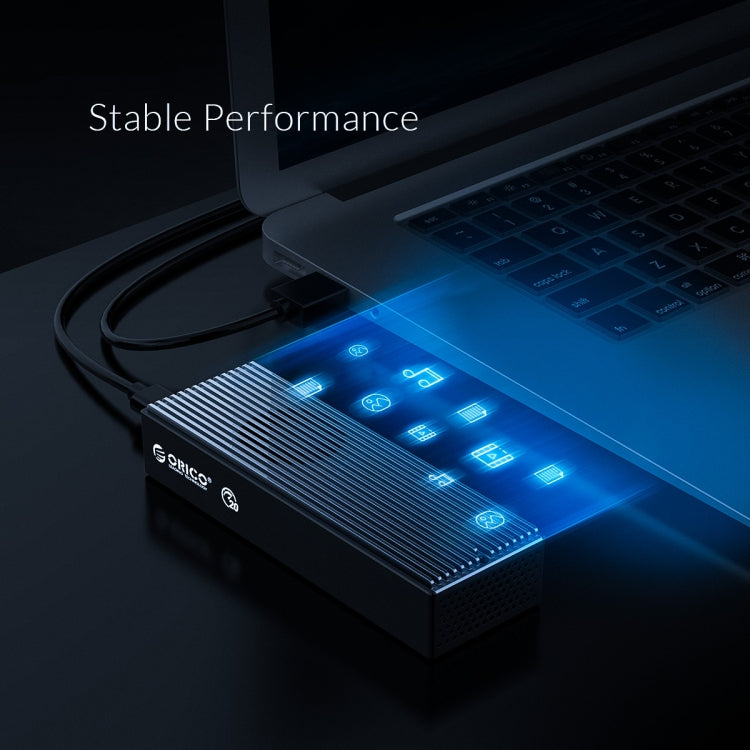 ORICO M2PVC3-G20-GY-BP Vỏ ổ cứng M.2 NVMe USB3.2 20Gbps, M2PVC3-G20-GY-BP