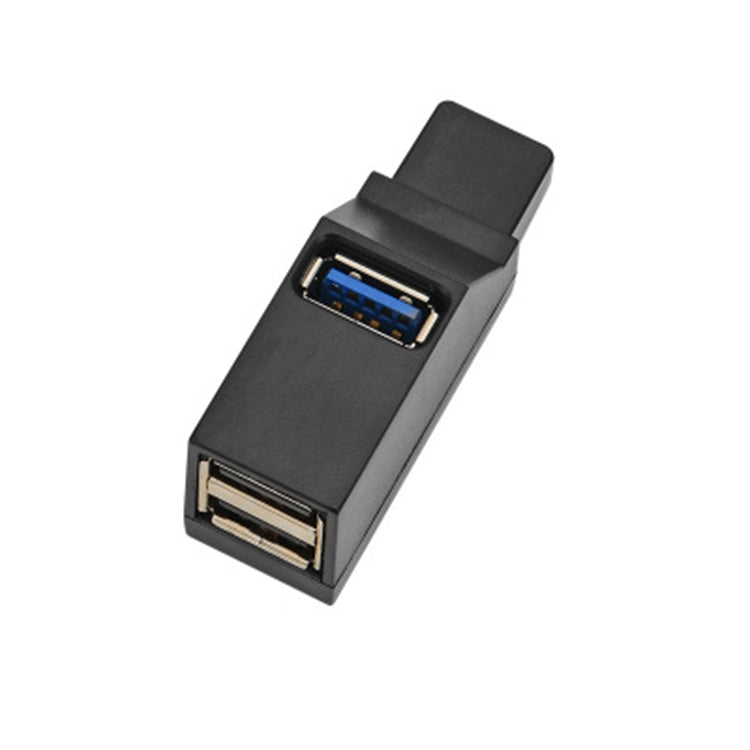 Bộ chia HUB mini di động 2 cổng USB 2.0 + 1 cổng USB 3.0 có dây đeo, USB 3.0