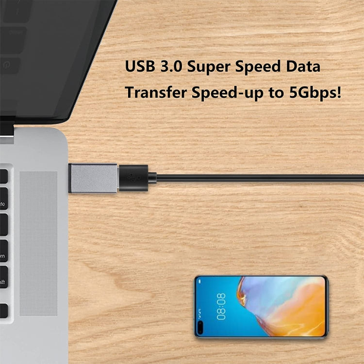 Bộ chuyển đổi dữ liệu / sạc USB-C / Type-C 3.1 đực sang USB 3.0 cái hợp kim nhôm
