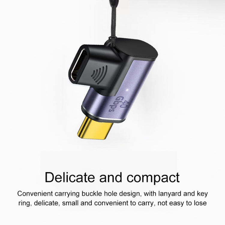 Bộ chuyển đổi sạc từ tính góc 100W USB-C / Type-C đực sang cái, góc 100W