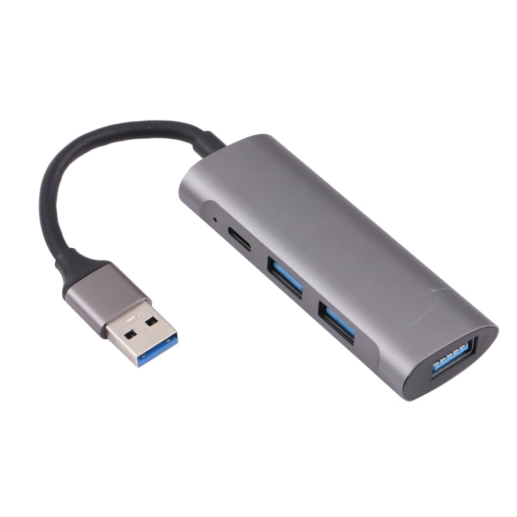 U-811 Bộ chia HUB 4 trong 1 USB 3.0 sang 3 cổng USB 3.0 + USB-C / Type-C, trạm kết nối, U-811