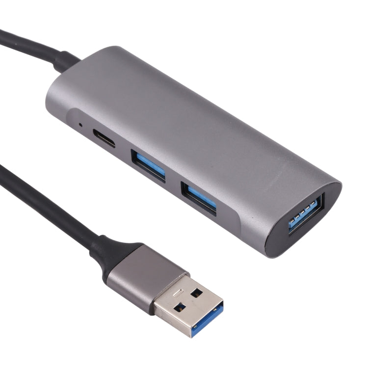 U-811 Bộ chia HUB 4 trong 1 USB 3.0 sang 3 cổng USB 3.0 + USB-C / Type-C, trạm kết nối, U-811