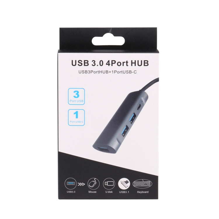 U-811 Bộ chia HUB 4 trong 1 USB 3.0 sang 3 cổng USB 3.0 + USB-C / Type-C, trạm kết nối, U-811