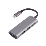 T-811 Bộ chia HUB 4 trong 1 USB-C / Type-C sang 3 cổng USB 3.0 + USB-C / Type-C, trạm kết nối, T-811