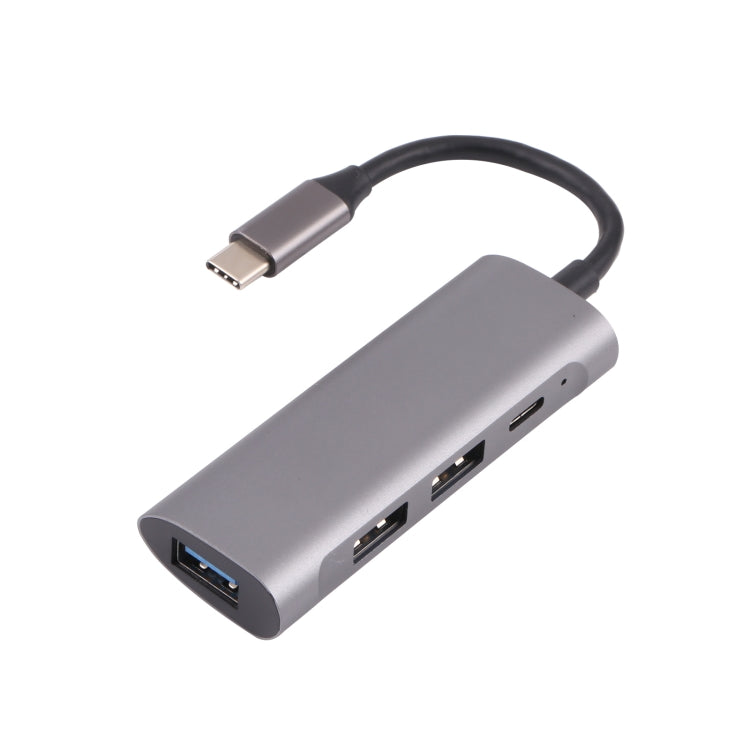T-811 Bộ chia HUB 4 trong 1 USB-C / Type-C sang 3 cổng USB 3.0 + USB-C / Type-C, trạm kết nối, T-811