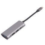 T-811 Bộ chia HUB 4 trong 1 USB-C / Type-C sang 3 cổng USB 3.0 + USB-C / Type-C, trạm kết nối, T-811