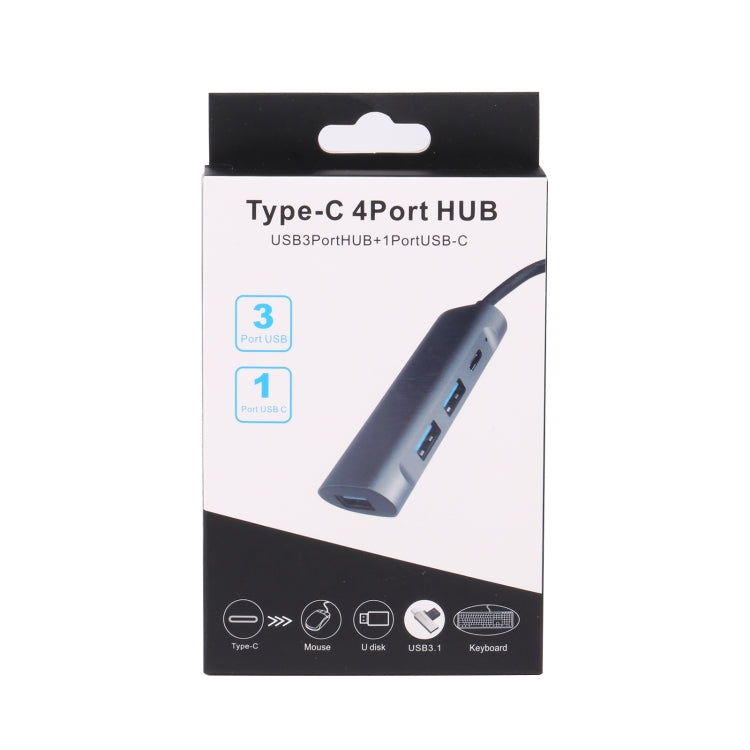 T-811 Bộ chia HUB 4 trong 1 USB-C / Type-C sang 3 cổng USB 3.0 + USB-C / Type-C, trạm kết nối, T-811