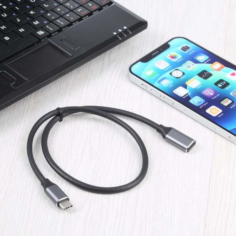 Cáp chuyển đổi USB-C / Type-C đực sang USB-C / Type-C cái, chiều dài cáp: 50cm, 50cm
