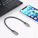 Cáp chuyển đổi USB-C / Type-C đực sang USB-C / Type-C cái, chiều dài cáp: 25cm, 25cm