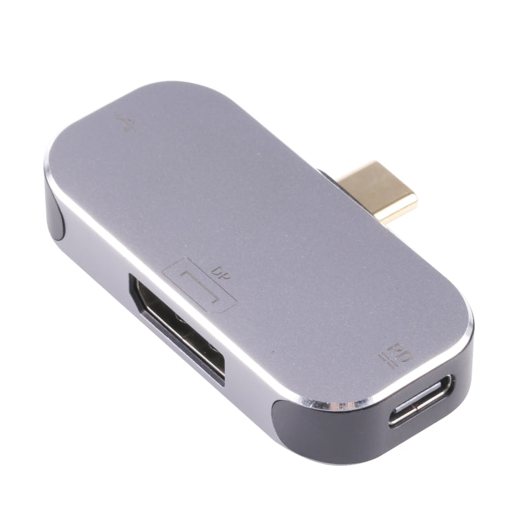 Bộ Chuyển Đổi 3 Trong 1 USB-C / Type-C Đực Sang USB-C / Type-C + USB + DP Cái, USB-C / Type-C + USB + DP
