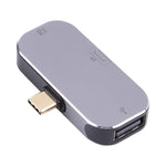 Bộ Chuyển Đổi 3 Trong 1 USB-C / Type-C Đực Sang USB-C / Type-C + USB + DP Cái, USB-C / Type-C + USB + DP