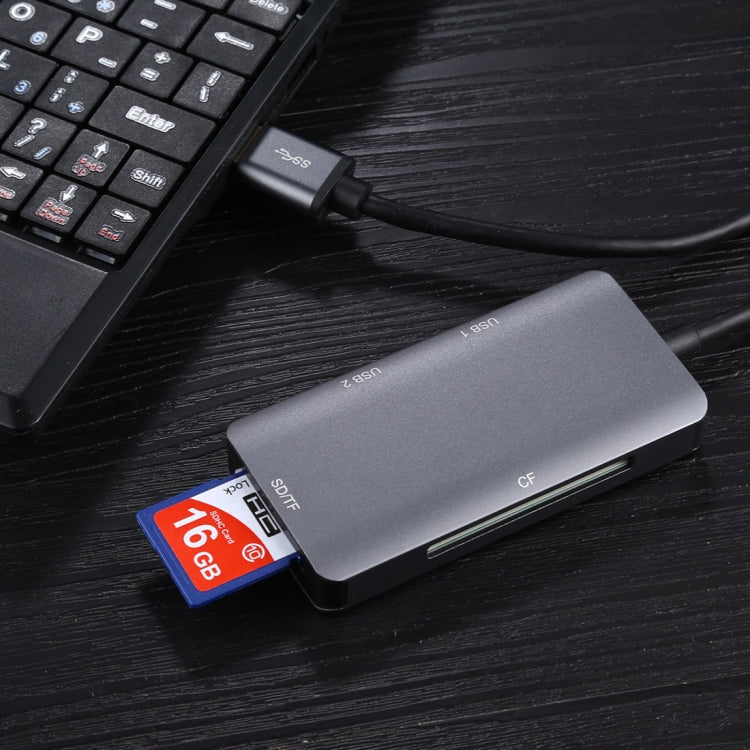 Đầu đọc thẻ đa chức năng 5 trong 1 USB 3.0 kép + CF + TF + SD, 5 trong 1 USB 3.0