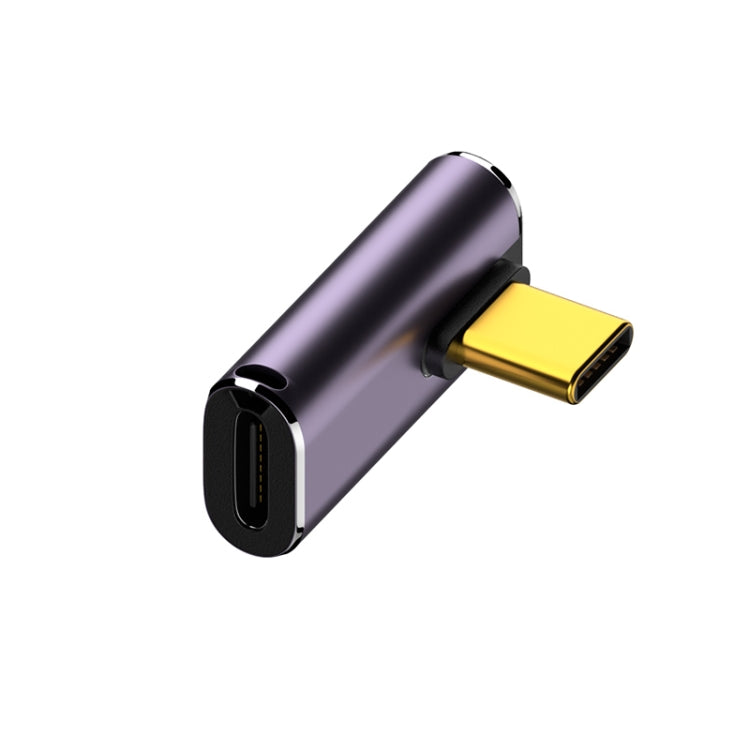 Bộ chuyển đổi USB-C/Type-C cái sang USB-C/Type-C đực 240W 40Gbps uốn cong trung bình có đèn, bộ chuyển đổi uốn cong trung bình