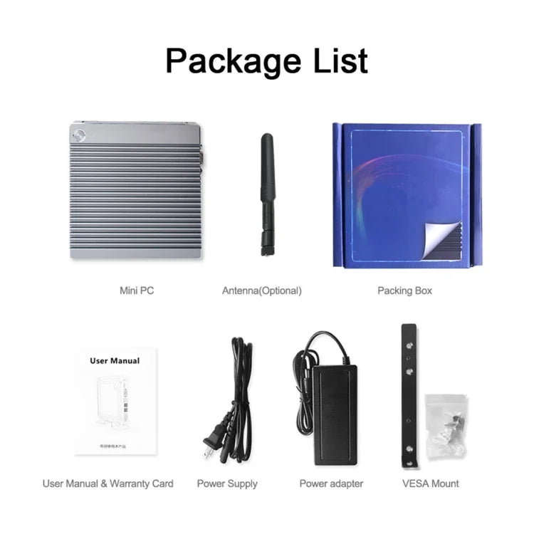 Máy tính Mini hệ điều hành Windows và Linux K660S, Bộ xử lý Intel Celeron N2840 Quad-Core 1.83-2.25GHz, RAM 2GB + SSD 32GB, 2GB+32GB