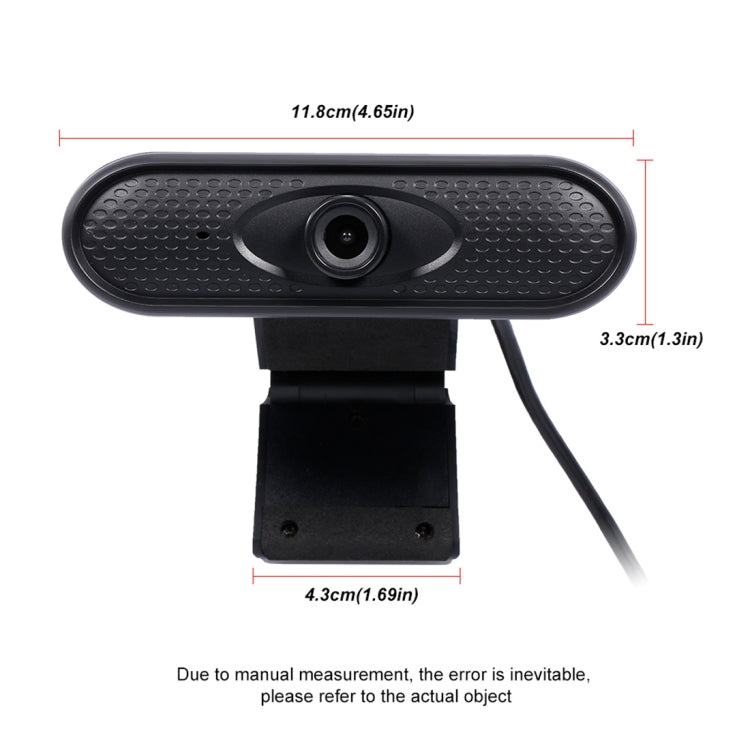 Camera USB Webcam HD 1080P với Microphone, 1080P
