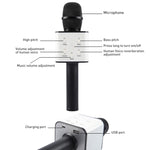 Micro Karaoke Cầm Tay Bluetooth SDRD SD-08 Loa Đôi Âm Thanh Chất Lượng Cao, Micro Condenser Không Dây