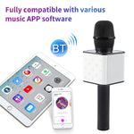 Micro Karaoke Cầm Tay Bluetooth SDRD SD-08 Loa Đôi Âm Thanh Chất Lượng Cao, Micro Condenser Không Dây