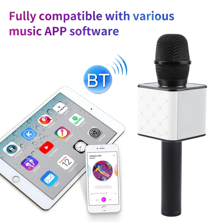 Micro Karaoke Cầm Tay Bluetooth SDRD SD-08 Loa Đôi Âm Thanh Chất Lượng Cao, Micro Condenser Không Dây