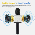 Micro Karaoke Cầm Tay Bluetooth SDRD SD-08 Loa Đôi Âm Thanh Chất Lượng Cao, Micro Condenser Không Dây