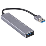 Bộ Chuyển USB 3.0 4 Cổng Sang USB 3.0 Hợp Kim Nhôm Có Đèn LED 3019