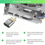Bộ Chuyển Đổi Màn Hình Ảo VGA HDMI 1.4 DDC EDID Dummy Plug Mô Phỏng Màn Hình Không Đầu, Màu Hồng, Xám, Vàng, Đỏ, Bạc