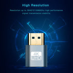Bộ Chuyển Đổi Màn Hình Ảo VGA HDMI 1.4 DDC EDID Dummy Plug Mô Phỏng Màn Hình Không Đầu, Màu Hồng, Xám, Vàng, Đỏ, Bạc