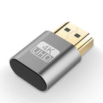 Bộ Chuyển Đổi Màn Hình Ảo VGA HDMI 1.4 DDC EDID Dummy Plug Mô Phỏng Màn Hình Không Đầu, Màu Hồng, Xám, Vàng, Đỏ, Bạc