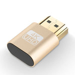 Bộ Chuyển Đổi Màn Hình Ảo VGA HDMI 1.4 DDC EDID Dummy Plug Mô Phỏng Màn Hình Không Đầu, Màu Hồng, Xám, Vàng, Đỏ, Bạc
