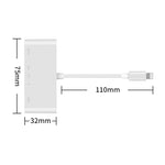Bộ chuyển đổi video HD 75215 5 trong 1 8 chân sang HDMI + khe cắm thẻ SD + khe cắm thẻ TF + USB + cổng sạc 8 chân, 75215