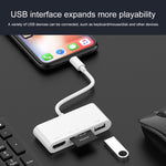 Bộ chuyển đổi video HD 75215 5 trong 1 8 chân sang HDMI + khe cắm thẻ SD + khe cắm thẻ TF + USB + cổng sạc 8 chân, 75215