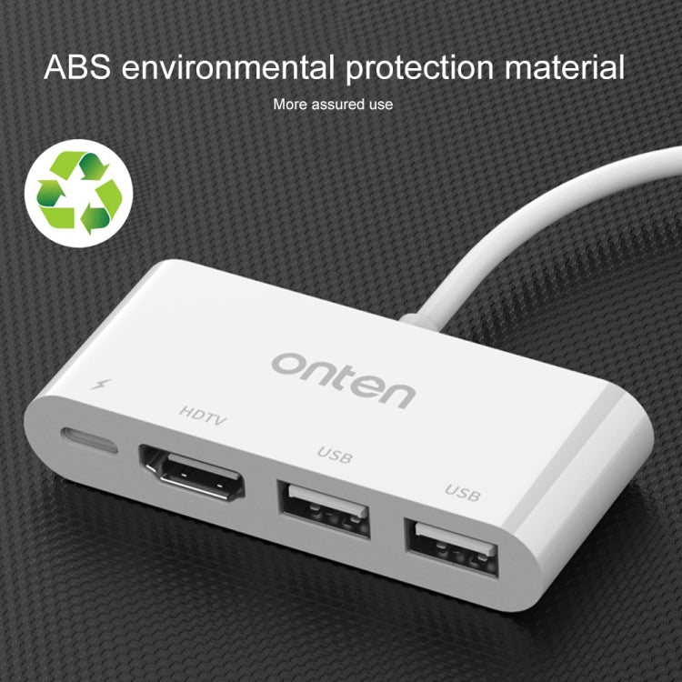 Bộ chuyển đổi video HD 75216 4 trong 1 8 chân sang HDMI + cổng sạc 8 chân + 2 cổng USB, 75216